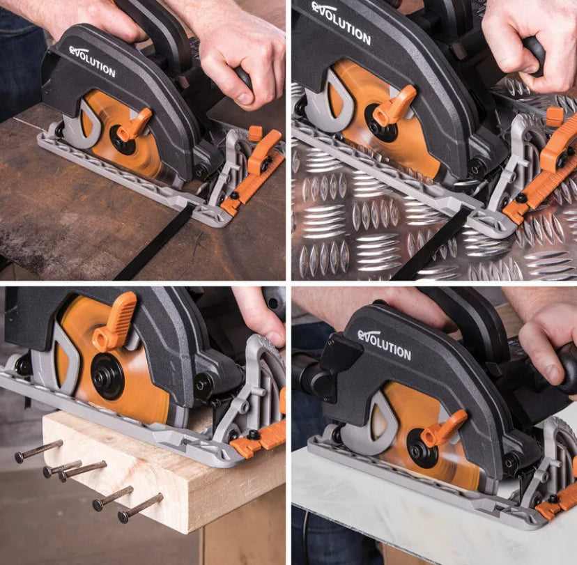 Evolution R185CCS 185mm Multi-Material Circular Saw 230V